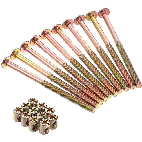DOPENSPI 20PCS M6 X 100mm Bunk Bed Bolts, Crib Screws Replacement Hex Drive