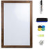 Real Wooden Framed Magnetic Dry Erase Whiteboard, 24" x 36", Vertical/Horizontal Mount, Includes Black Marker, Eraser,