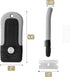 Set 10 Bates- Razor Blade Scraper, Grey, Locking Razor Scraper with Extra Stainless Steel Blades, Window Scraper