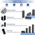 430 Pcs Slotted Metric Spring Pin Set, Steel Split Expansion Pin M1.5 M2 M2.5 M3 M4 M5 M6 for Home Improvement