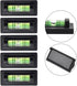 AureateLiving 40Mm 2 5 Pack(5pcs) Bubble Level With Magnetic Base For Photo Frames And TV Stands, Precision Calibration