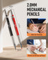 Nicpro 18 Pack Carpenter Pencil Set with Sharpener, Mechanical Pencils with 76 Refills, Carbide Scribe Tool, Heavy Duty