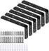 LSK 6PCS L Bracket, 4"2"(10050mm) Shelf Support Corner Bracket for Wooden Board,