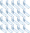 uxcell 20 Pcs Adjustable Right Angle Brackets, Slotted L-Shape Corner Bracket 2"x1.2"x0.7",