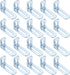 uxcell 20 Pcs Adjustable Right Angle Brackets, Slotted L-Shape Corner Bracket 2"x1.2"x0.7",