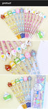 White Rabbit Molang Mini Figure Pencil Set, Korean Stationery 12ea 1 Set Blue from Korean Animation