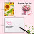 Crochet Flowers Greetings Cards for Mother's Day Gifts, Christmas,Handmade Crochet Sunflower Valentine's Day CardCute