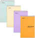 Mintra Office Steno Book, Pastel Colors, 4 Pads/Pack, Graph Ruled, 6inx9in, 70 Sheets, Notebook for Writing Notes