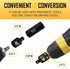 BOEN 5 Piece Impact Socket Adapter Set: Standard SAE, 1/4", 3/8", 1/2" Drive Socket Adapter Set, CR-MO Steel Impact