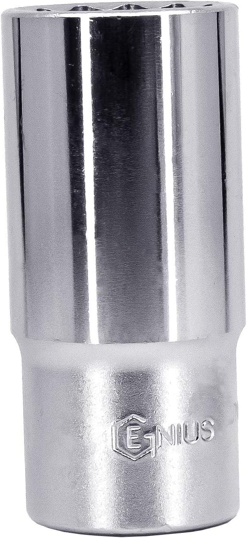 Genius Tools 1/2" Dr. 25mm Deep Hand Socket (12-Point) - 437825