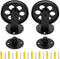 bociloy 2 Sets 2.75 Rustic Metal Pulley Wheels, Wall Ceiling Mount for Plug