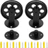bociloy 2 Sets 2.75 Rustic Metal Pulley Wheels, Wall Ceiling Mount for Plug