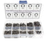 300PCS E-Clip External Retaining Ring Assortment Set in Black Alloy Steel
