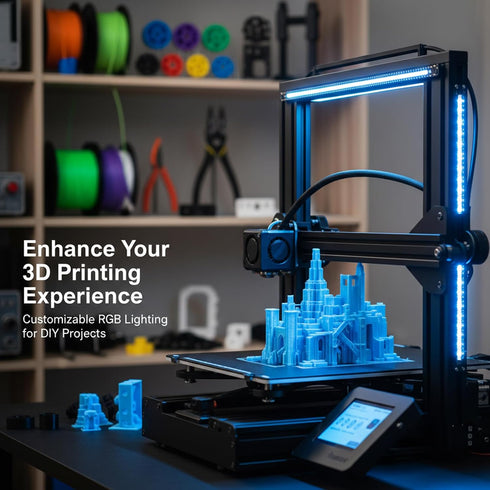 Zeizafa WS2812 3D LED Board Perfect for Cyberbrick Printer Lighting and Decoration Open Source Firmware LED Light Panel