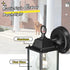 2 Packs Bulbs WISBEAM Outdoor Wall Lantern, Black Exterior Waterproof Wall Sconce for House, Aluminum Housing Plus