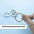 BAZIC Loose Leaf Binder Ring 2", Nickel Plated Steel Metal Ring for Flash Cards, 6/Pack