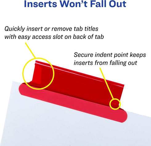 Avery Insertable Tab Index Dividers, AVE11220