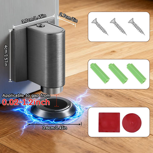 ROROUP 1 Pack Magnetic Door Stoppers for Bottom of Door Holder Heavy Duty Magnetic Door Catch Holder to Keep Door Open