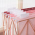 Y YOMA 12 Pack Plastic Hanging File Folder Tabs with Inserts, 1/5-Cut Adjustable Decorative Tab for Office Supplies,