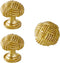SANCHAKOU Dresser Drawer Knobs 2 Pack Bedside Cabinet Shoe Cabinet Door Brass Handle