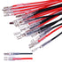Twidec 20Pcs Female Spade Crimp Terminal, 2.8mm and 4.8mm with Insulating Sleeve and Wire Red + Black Assortment Kit