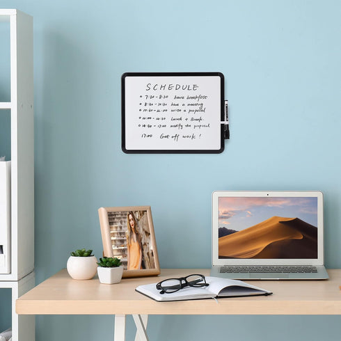 Mr. Pen Dry Erase Board - 14” X 11” with Black Marker, Small White Board for Fridge, Dry Erase Board Small