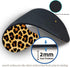 Mouse Pad and Coffee Coaster, Non-Slip Rubber Gaming Mouse Pad, Leopard Print