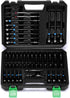 TecoTek 52PCS 1/4" Drive Impact Socket Set & Magnetic Nut Driver Set,