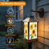 RAINFALLARING 1 Pack Solar Lights Outdoor Sunflowers Bouquet Watercolor Hand Painted Garden Hanging Solar Powered