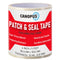 CANOPUS Waterproof Patch and Seal Tape, 4" x 5' White, Rubber Repair Tape for Roof, Gutter, Hoses, Pipes, Boats