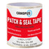 CANOPUS Waterproof Patch and Seal Tape, 4" x 5' White, Rubber Repair Tape for Roof, Gutter, Hoses, Pipes, Boats