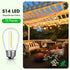 15 Pack Dimmable LED S14 Replacement Light Bulbs, 1W Vintage Edison, E26 Base, 2200K Warm White