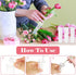 100 Pack 60 ML 4.3 Inch DAJAVE Floral Water Tubes Plastic Water Tubes for Flowers, Clear Flower Vials with Caps