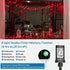66ft 200 8 YEGUO LED String Lights Outdoor Waterproof, Red Christmas Lights Indoor, Twinkle Christmas Tree Lights Plug