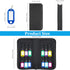 Portable Zippered Key Organizer, Waterproof Fireproof Key Case with 12 Hooks for Rental Management, Portable