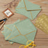Homtable 50 Pack A7 Envelopes with 5x7 Folded Cards and Gold Stickers for Office, Wedding, Invitations