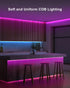 4.92ft Bluetooth RGB COB Led Strip Lights with Remote, Dimmable Smart App Led COB Light Strip, Color Changing Music Sync, Indoor COB Led Lights for TV, Bedroom, Home, Decor, Party by Tatazone