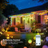 22ft 20 G40 Bulbs Dimmable IP65 Outdoor String Lights Battery Powered, Warm White & Multicolor LED Hanging Patio Lights