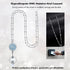 Retractable Lanyards for ID Badges, Teacher Lanyard, Nurse Badge Reels, Silver Chain Long Keychain