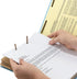 Smead 100% Recycled Pressboard Classification File Folder, Legal Size, 3 Dividers, 3" Expansion, Blue, 10 per Box