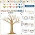 Boho Classroom Tree Bulletin Board Decorations Heart Cutouts Border Welcome Classroom You Belong Here Bulletin Board Decor Supplies for Chalkboard Elementary School Home Wall(You Belong Here) by gisgfim