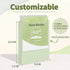 SUNEE 3 Ring Binder 1/2 Inch, 4 Pack, Clear Half Inch View Binder, PVC-Free, Neutral Aesthetic
