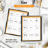 2PCS 8.5 11 Inch 4 8 A4 (4 x Menu Covers, Page View Transparent Restaurant Menu Covers, Fits Size Paper, Menu Holder