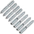 uxcell M8 Hanger Bolts, 2" (50mm) Double Headed Bolts for Wood Joint Furniture Legs - 8pcs