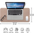 ?Boutilon Leather Mouse Pad,Extended Desk Pad for Keyboard and Mouse Non-Slip Study Desk Writing Pad Desktop Protector for Home Office Accessories,24"x 14"(S-Champagne) by Boutilon