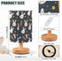 EFEWOI Table Lamp Cute Rabbits Carrot Star Bedside Nightstand Lamps Decorative Fabric Shade Light with Wood Base
