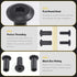 Mardatt 85pcs 7 M6x20mm/30mm/40mm/50mm/60mm/70mm/80mm Sizes Black Hex Socket Cap Bolts and Barrel Nuts Assortment Kit