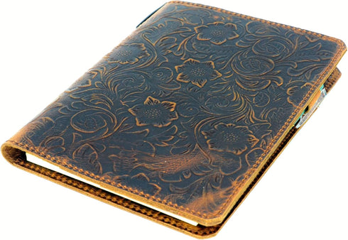 JJNUSA Leather Cover for Leuchtturm1917 Composition B5 7" x 10" - Distressed Leather Travel Journal