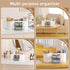 Marbrasse Desk Organizer, Beige - Pen Holder with 3 Drawers, Multi-Functional Organizer with 7 Compartments