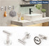 5 Set SUS304 24" +2 NearMoon Pieces Bathroom Hardware Thicken Stainless Steel-Towel Rack Kit Include Towel Rod +Bath